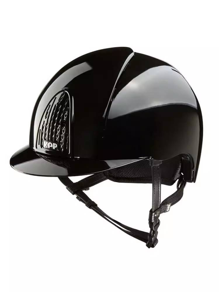 Original imported KEP Equestrian Motor Dioximity Helmet Helmet Male and Children's Bright Mandarin Horse Horse Horse Hat Cavaliers Equipment