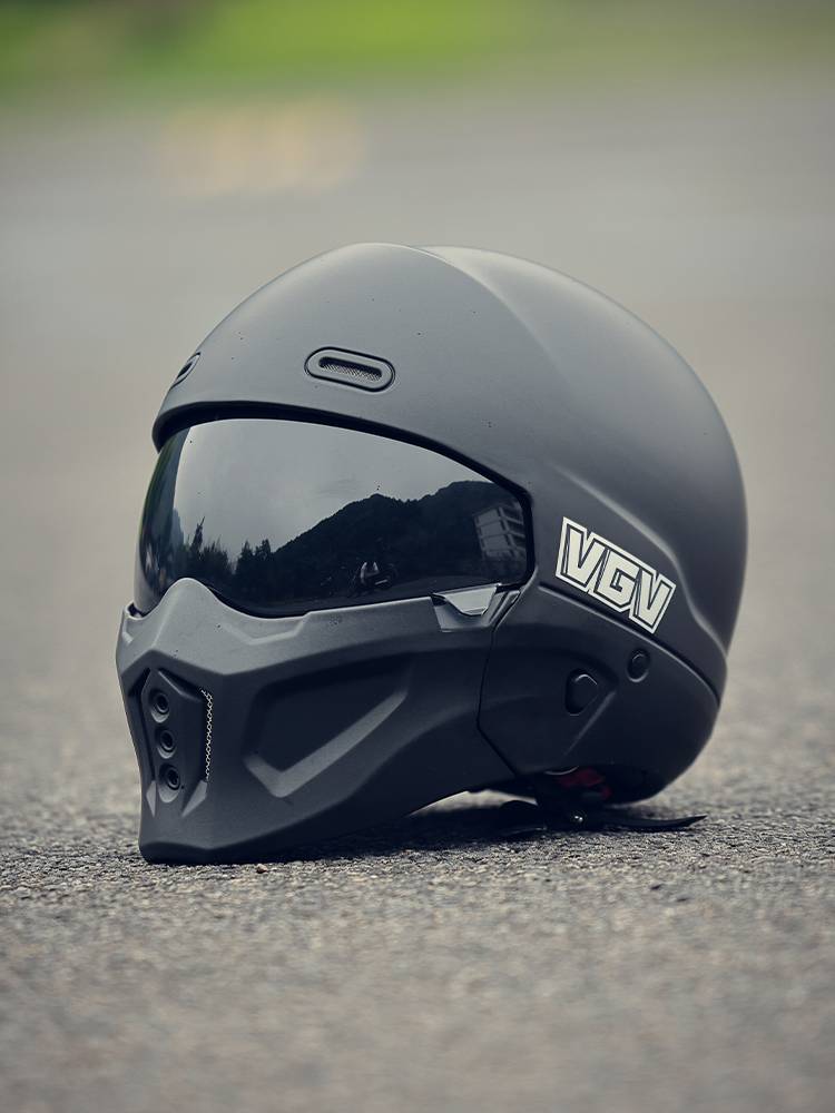 3C certification motorcycle helmet scorpion combination helmet men's and female locomotive warrior helmet summer sunscreen retro Bluetooth full helmet