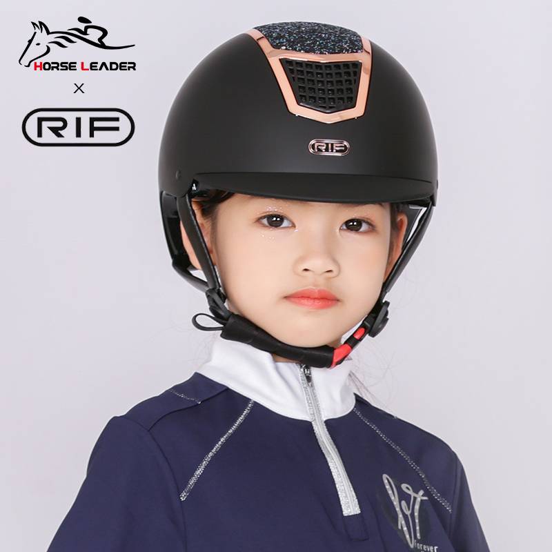 HorseLeaderxrif co -branded children's equestrian helmet spring and summer horse -riding hat equipment available equestrian hat