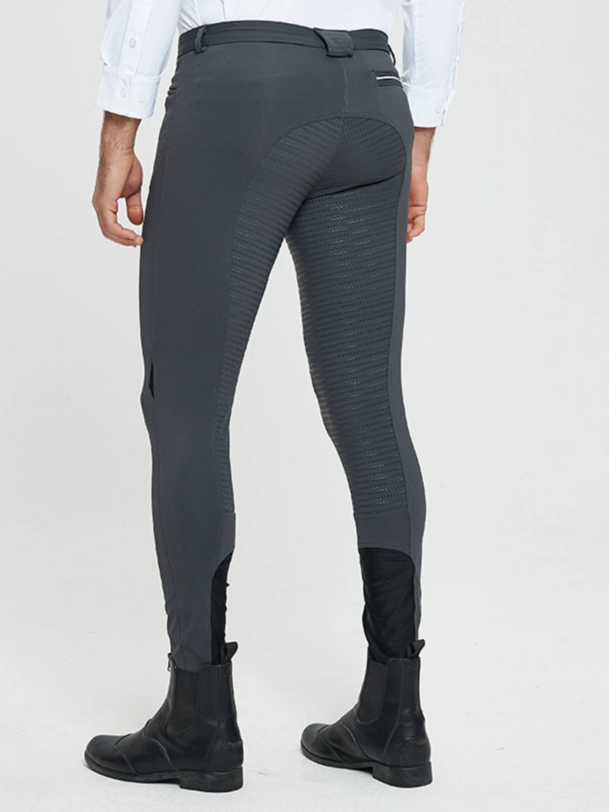 Male horse pants full silicon glue horse pants summer thin horse riding pants rider clothing riding training white equestrian pants