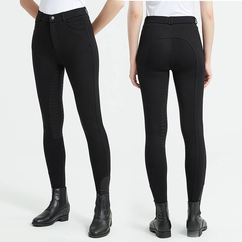 Slimy summer cycling silica glue, men and women riding horsebacks, training white horse pants