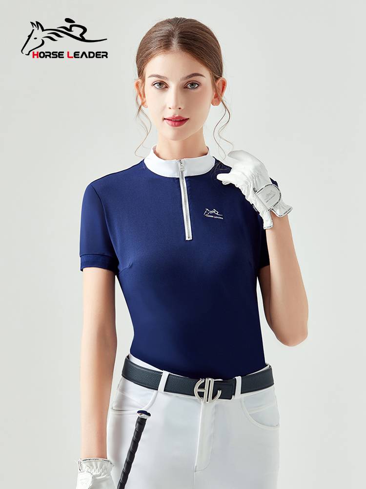 HorseLeader Equestrian short -sleeved T -shirts Summer Equestrian Equipment Thin Fast -drying and breathable Knight Clothing Women