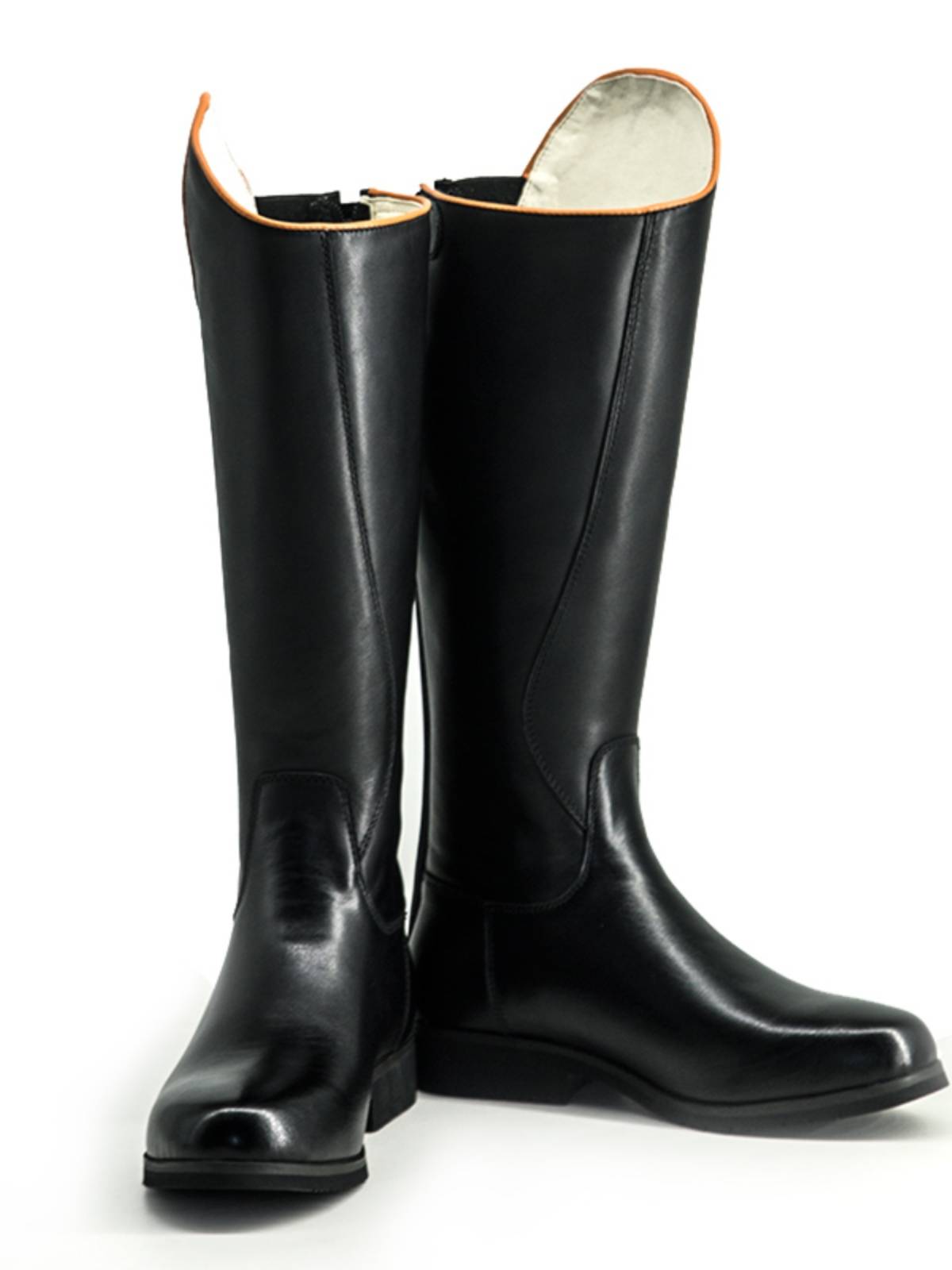 Professional horse boots equestrian boots Children's cowhide boots Knight boots high -pipe wear -resistant competition riding equipment boots