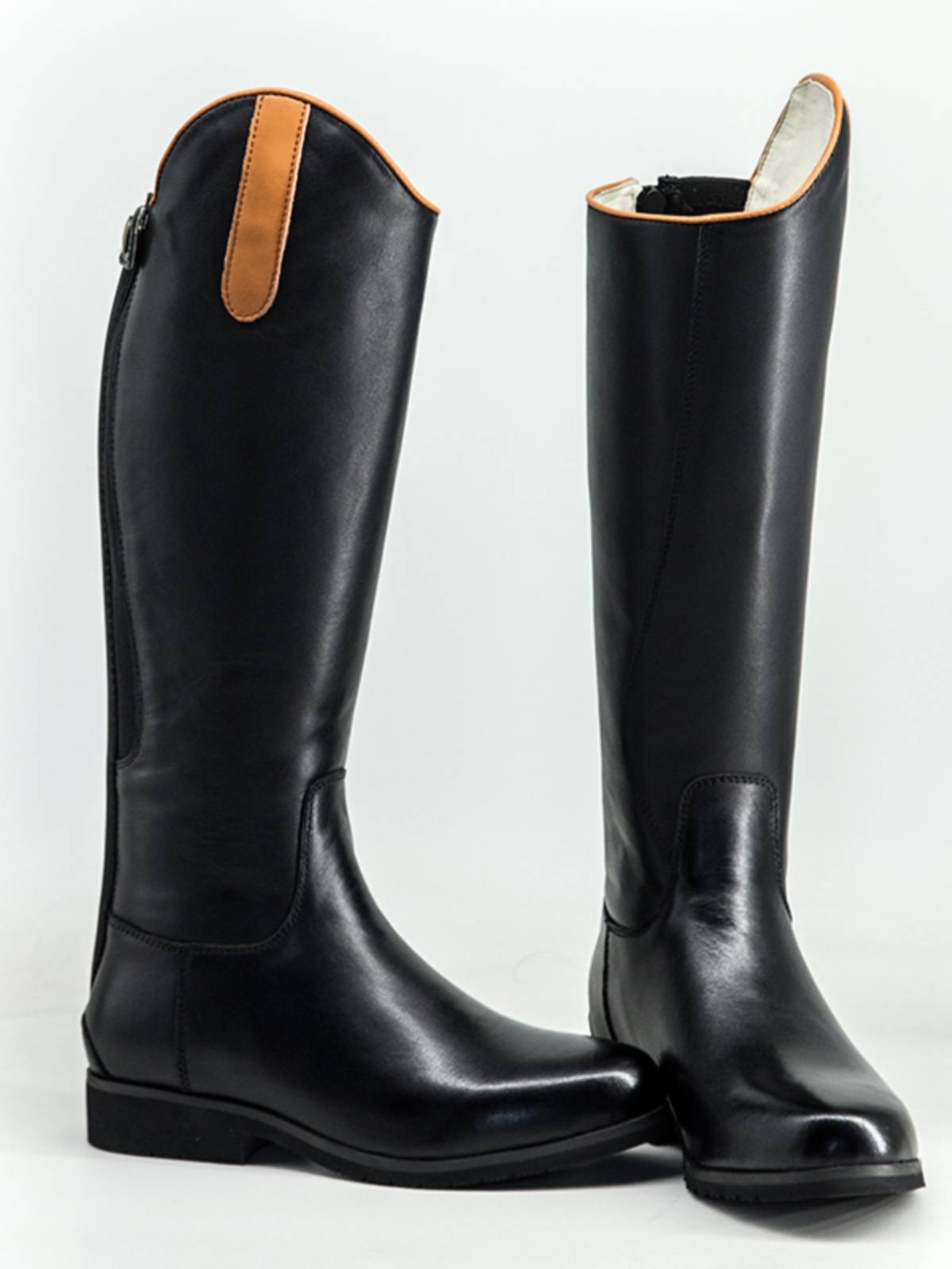 Professional horse boots equestrian boots Children's cowhide boots Knight boots high -pipe wear -resistant competition riding equipment boots
