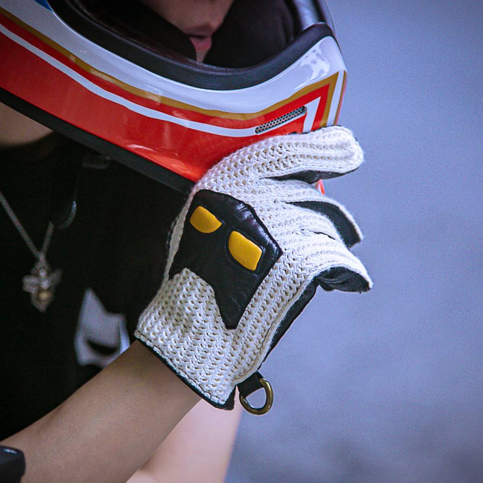 Newly new!SEV Marchal Retro Classic locomotive Spring and Summer Deer Citrimp Knit Riding Gloves