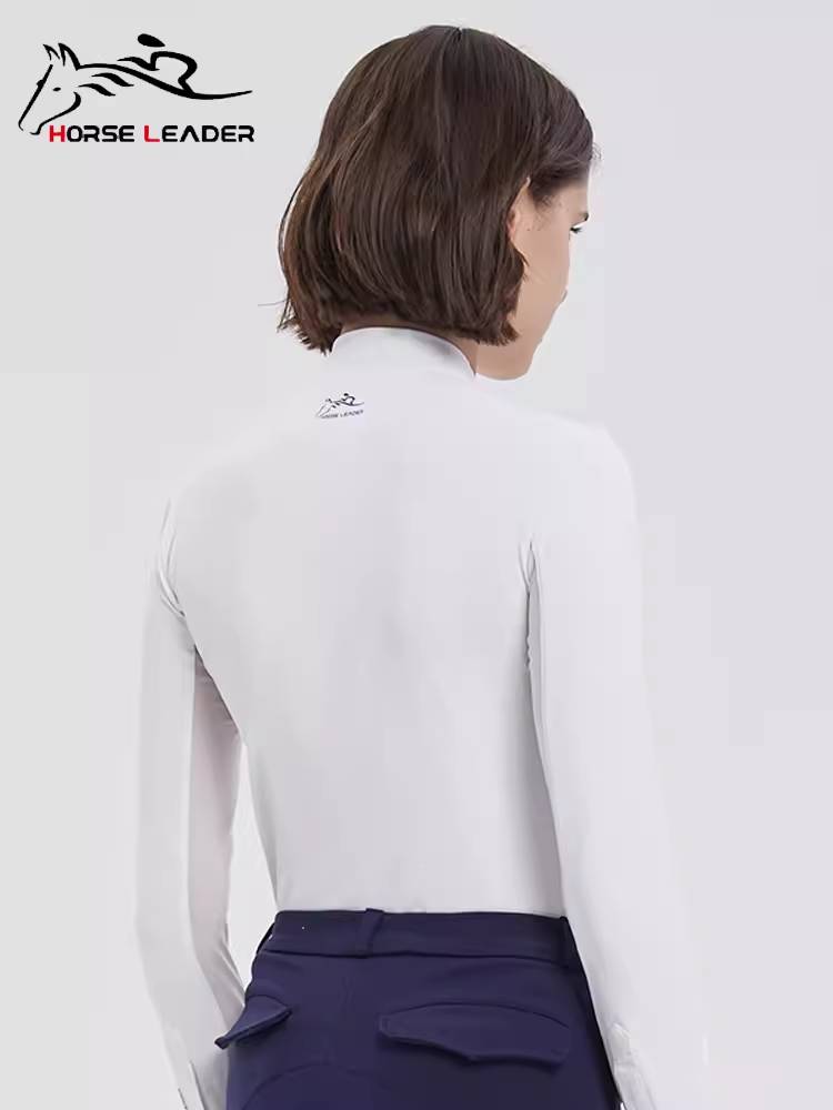 HorseLeader Ms. Spring and Summer Equestrian T -shirt Comfortable and breathable Knights Competition Female Equestrian Equipment
