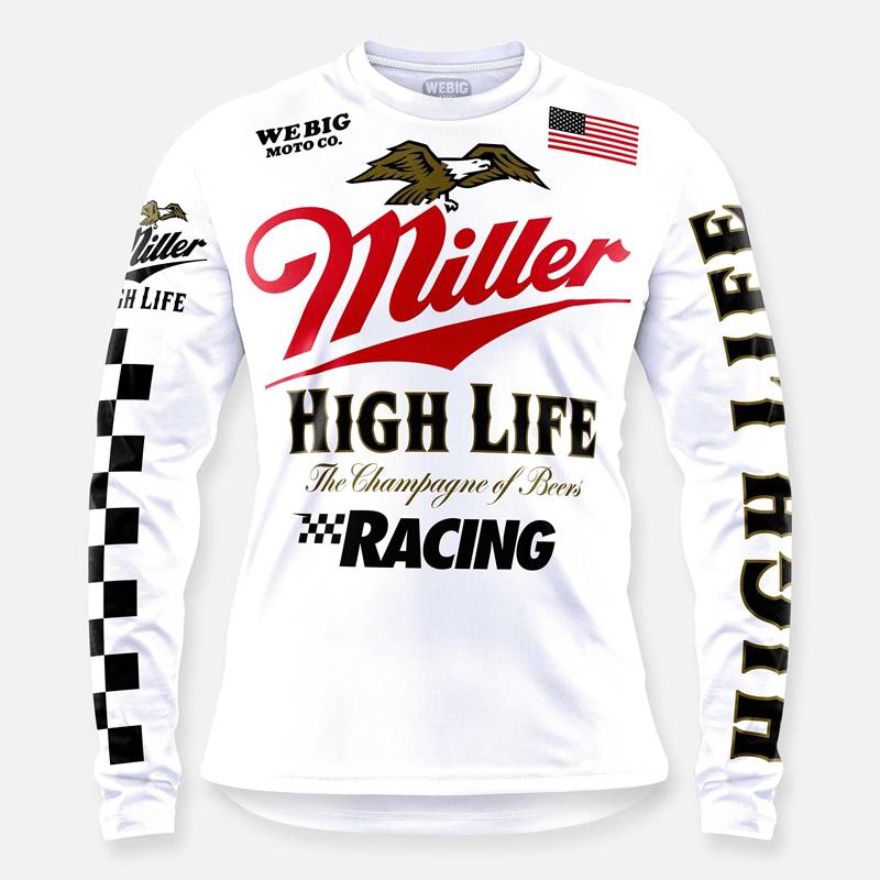 New Ferrari professional racing service motorcycle speed dry clothes off -road riding service surrender summer men's retro