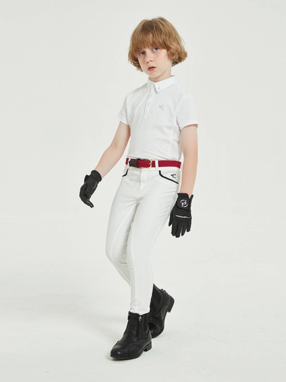 EPONA Children's Horse Riding Equipment Knight Belt Youth Sports Weaving Plastic Botes Equestrian Horse Pants Belt