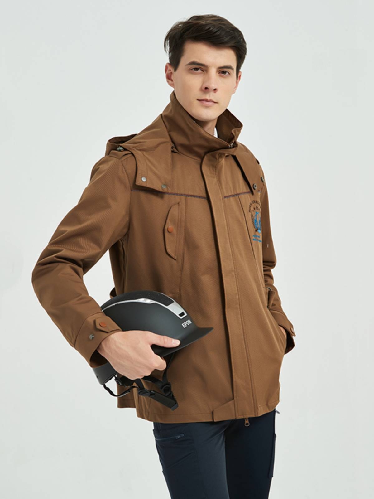 Epona men's uniforms in the long -term Packer equestrian jacket comfortable warm casual knight equipment