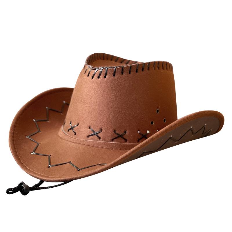 BVGYUP Lee Western Cowboy Hat Female Tibetan Big Eaves Hat Male British Wind Pickup Retro Jazz Dance Headgear