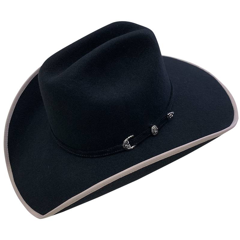 New pure wool hat hat, the original western version of the big eaves denim hat, horses, horses, men and women riding hats