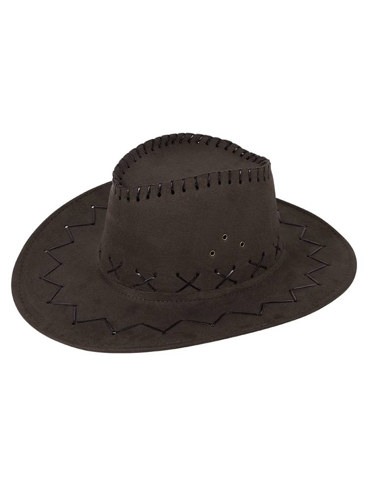 Bayaqi Western Cowboy Hat Outdoor Travel and Leisure Men's Grand Modeling Hat imitates suede suede summer sunscreen knight hat