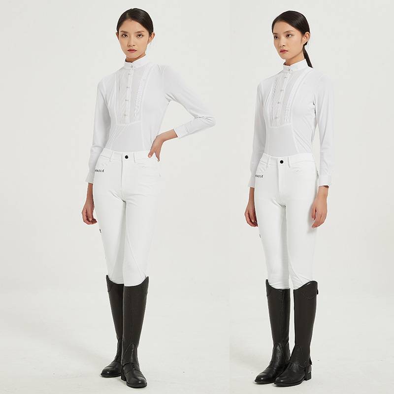 Professional T -shirt immediately sunscreen riding competition training equestrian equipment breathable speed dry fabric knight long -sleeved shirt