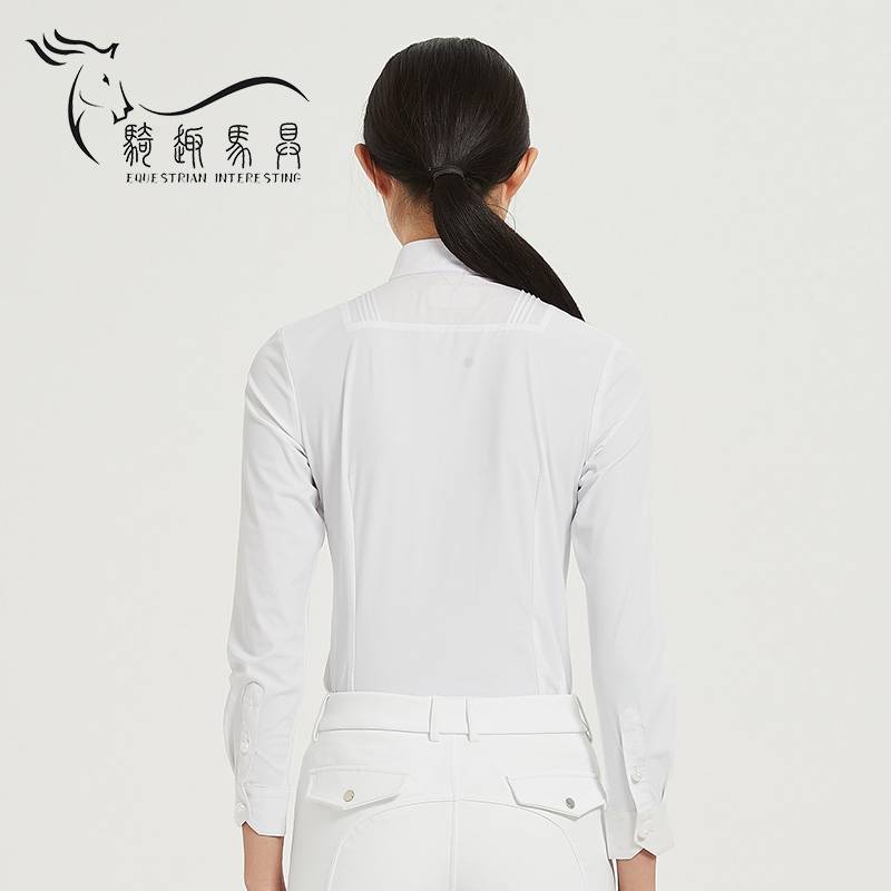 Professional T -shirt immediately sunscreen riding competition training equestrian equipment breathable speed dry fabric knight long -sleeved shirt