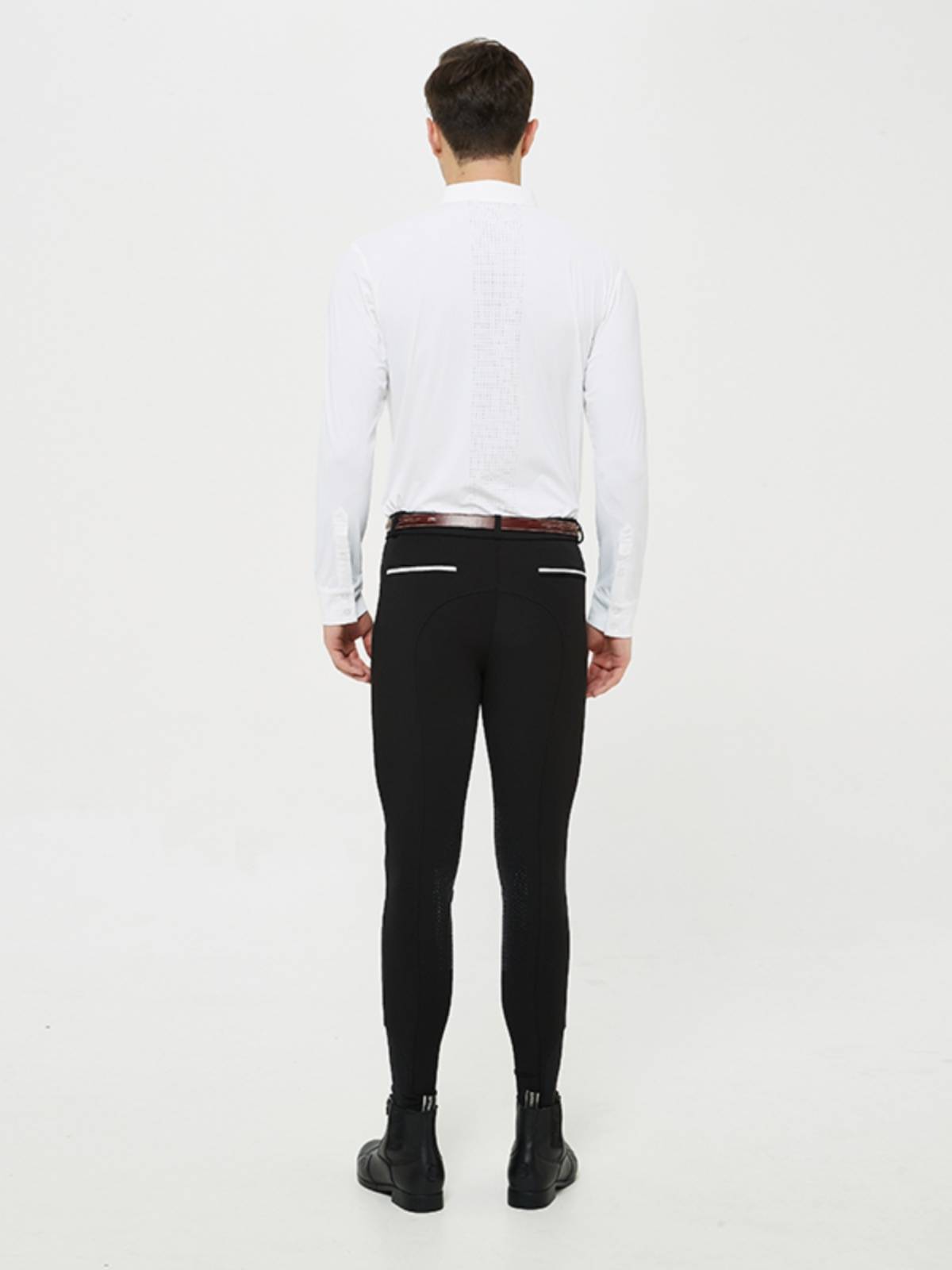 DEXTELY men's semi -gel pants professional horse pants and half -glue equestrian horse pants training equipment can be worn in four seasons
