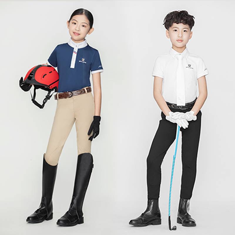 Children's Cavaliers Equipment Equipment Horse Riding Gloves Horse Boots Horse Pants Lugs and Horses Legs T -shirts