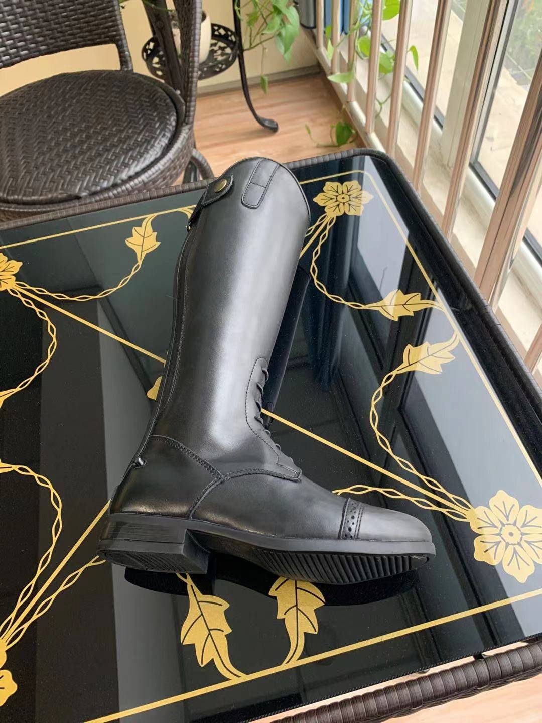 Children's equestrian boots boots and high boots training horse boots boot boots men's and women's equestrian supplies Knight equipment