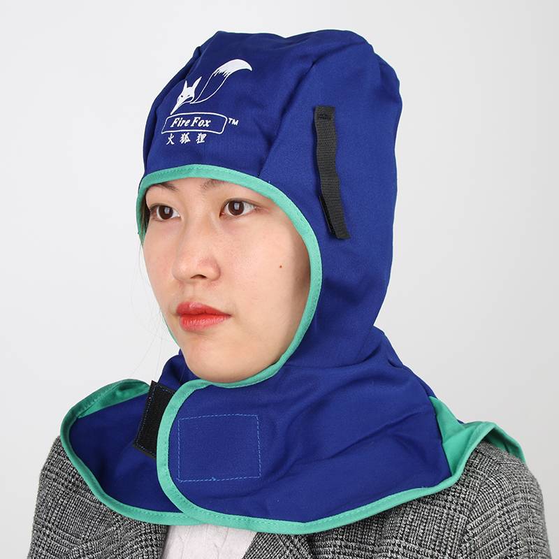 Witterfire fox, welding, hood, and hooded neck dust -proof welded men's protection equipment anti -scalding header welded cap