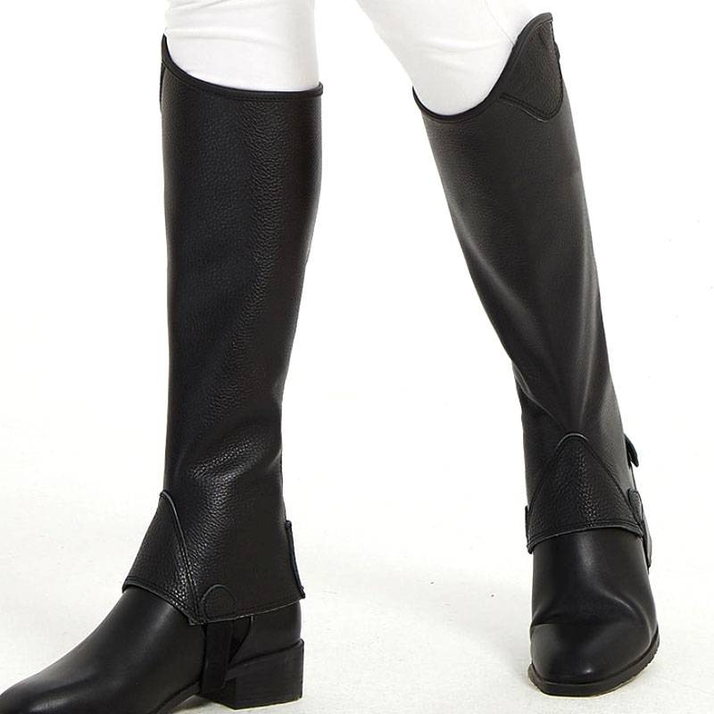 True leather horse riding training competition men's and women's children's equipment adult equipment knight -loaded equestrian legs