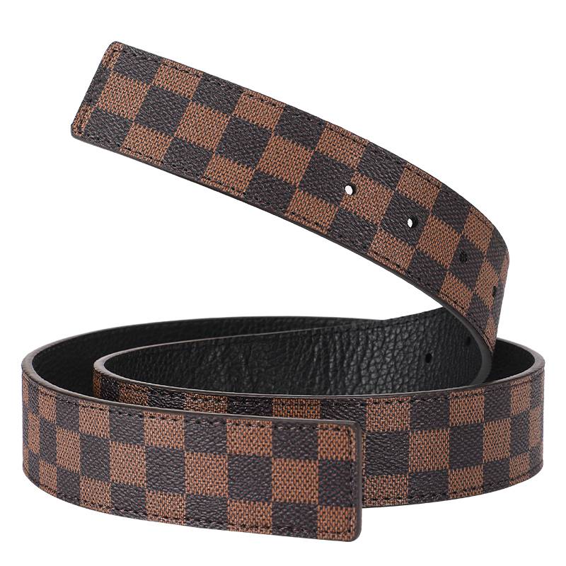 FOR LV BELT REPLACEMENT WITH A MAN WITHOUT A HEAD BELT WITH A REAL SKIN-COVERED COW SKIN WITHOUT A HEAD BUTTON