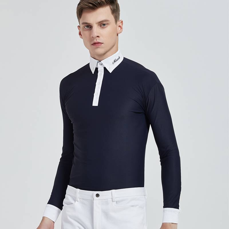 Professional equestrian competition T -shirt four seasons short -sleeved long -sleeved men's clothing riding equestrian equipment supplies