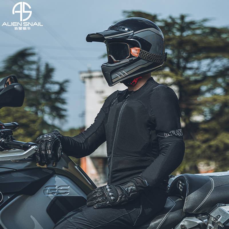 Alien snail care armored motorcycle motorcycle riding service men's summer light, light breathable anti -fall off -road knight service female