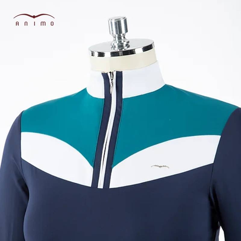 Ms. Animo long -sleeved T -shirt Bolsena Equestrian Knight Jacket Slim Elastic Equipment Equipment Equipment