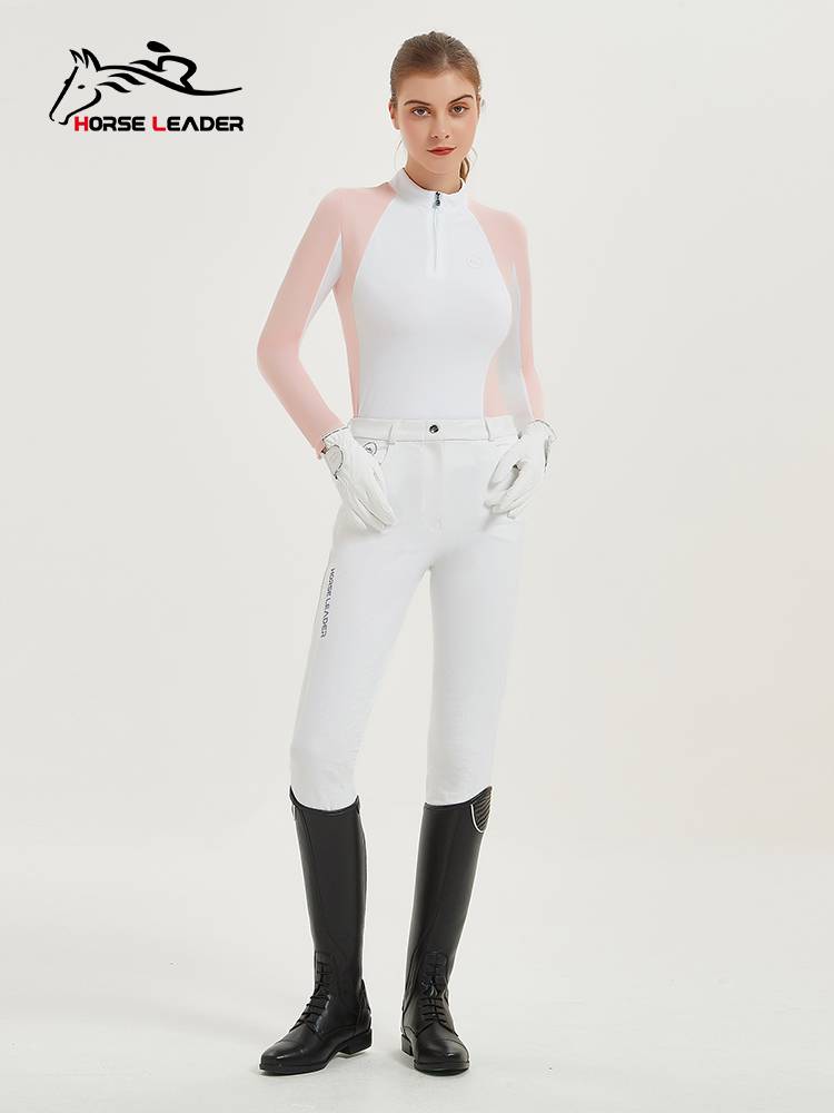 HorseLeader Equestrian Equestrian T -shirt T -shirts of spring and summer breathable ladies riding long -sleeved equestrian clothing top