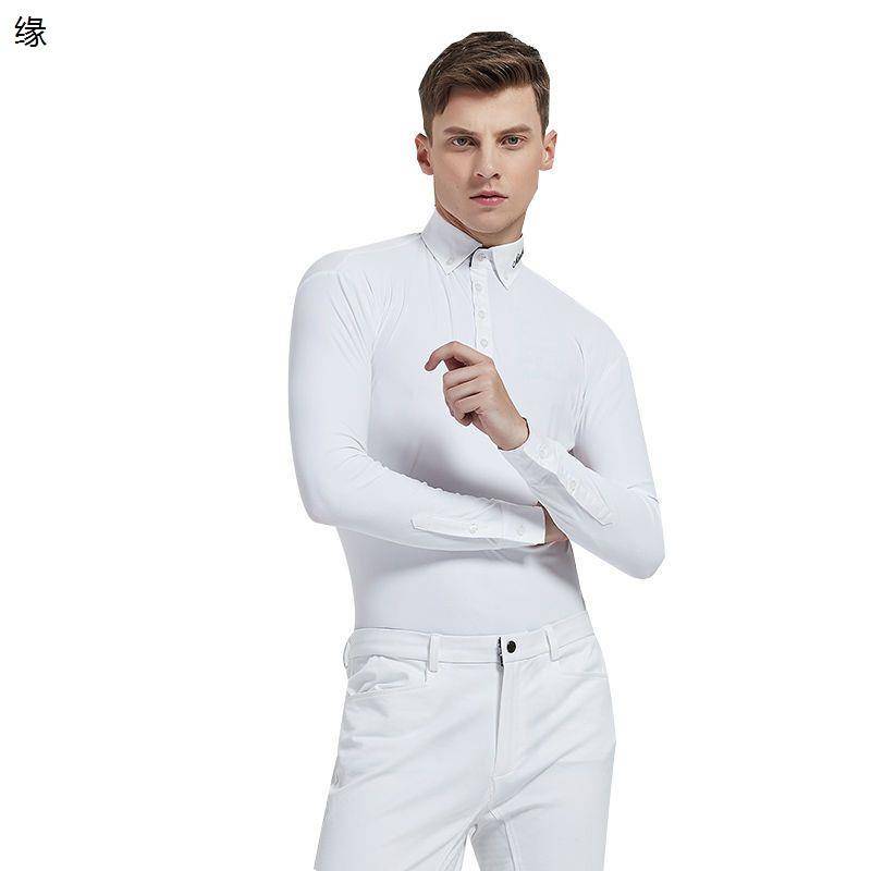 Professional male long -sleeved shirt equestrian equipment summer horse riding speed dry knight suit training horse race clothing