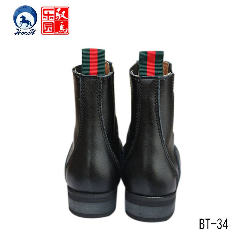 Horsy equestrian short horse boots men's and women's all -leather horses boots ride horse boots adult knight equipment equipment equestrian supplies
