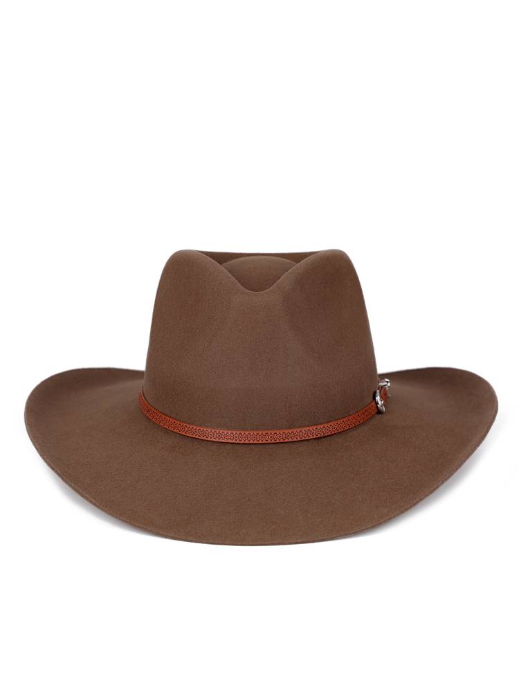 New big eaves Tibetan casual cowboy hat pure wool retro gentleman hat men's fashion trend outdoor felt hat