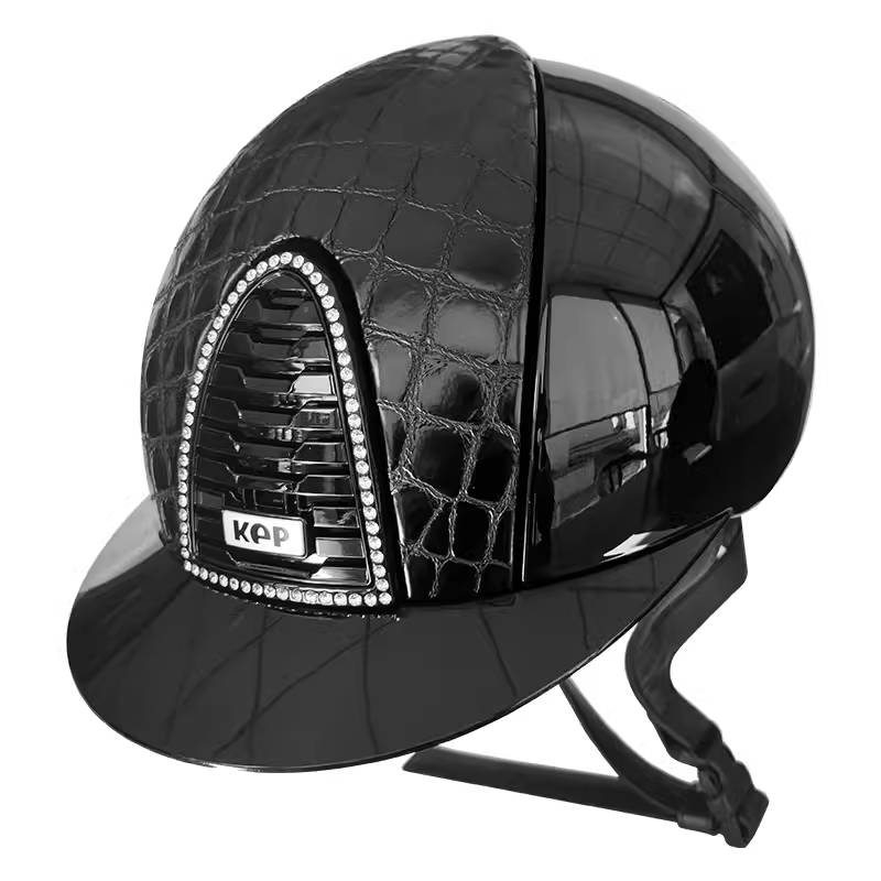 Italian imported KEP new crocodile leather children's equestrian helmet adult male and female knight helmet riding helmet