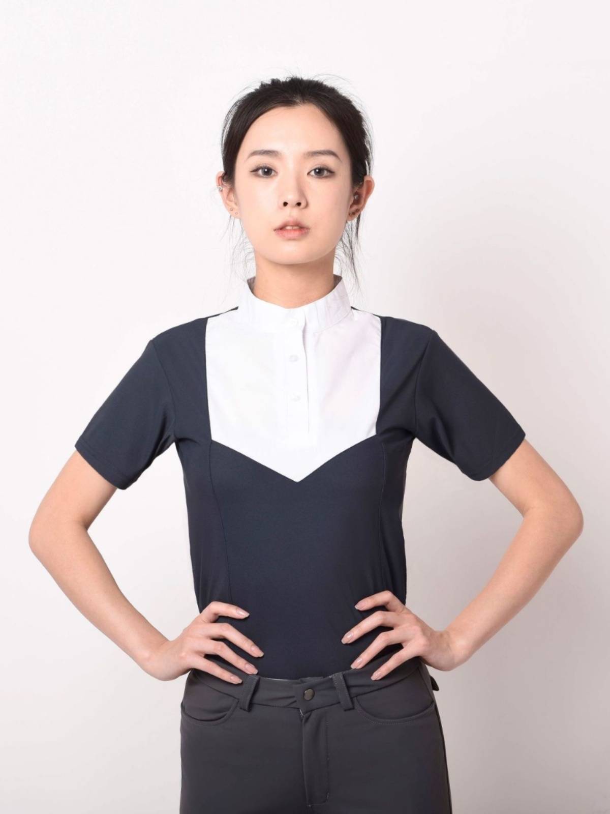 Female equestrian short -sleeved T -shirt adult children's equestrian short -sleeved knight clothing race college equipment TNS horses