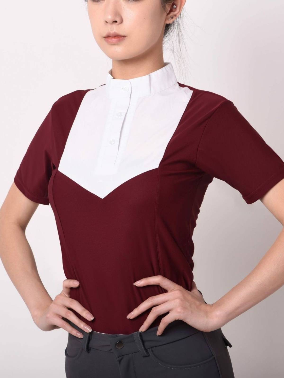Female equestrian short -sleeved T -shirt adult children's equestrian short -sleeved knight clothing race college equipment TNS horses
