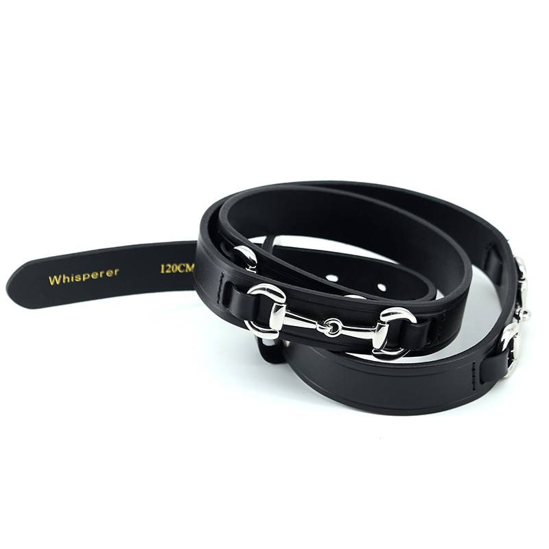 British equestrian belt all -cowhide band iron ride ride ride, male girls and girls daily training knight equipment