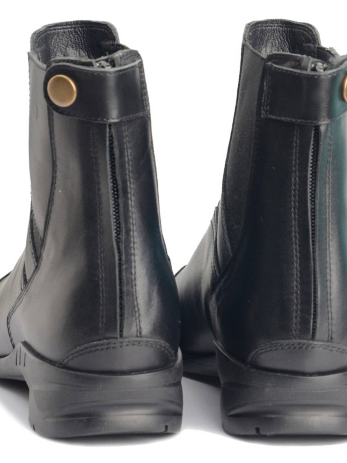 Short boots cowhide spring autumn equestrian competition training model horse riding equipment men's and women's professional knight equipment boots