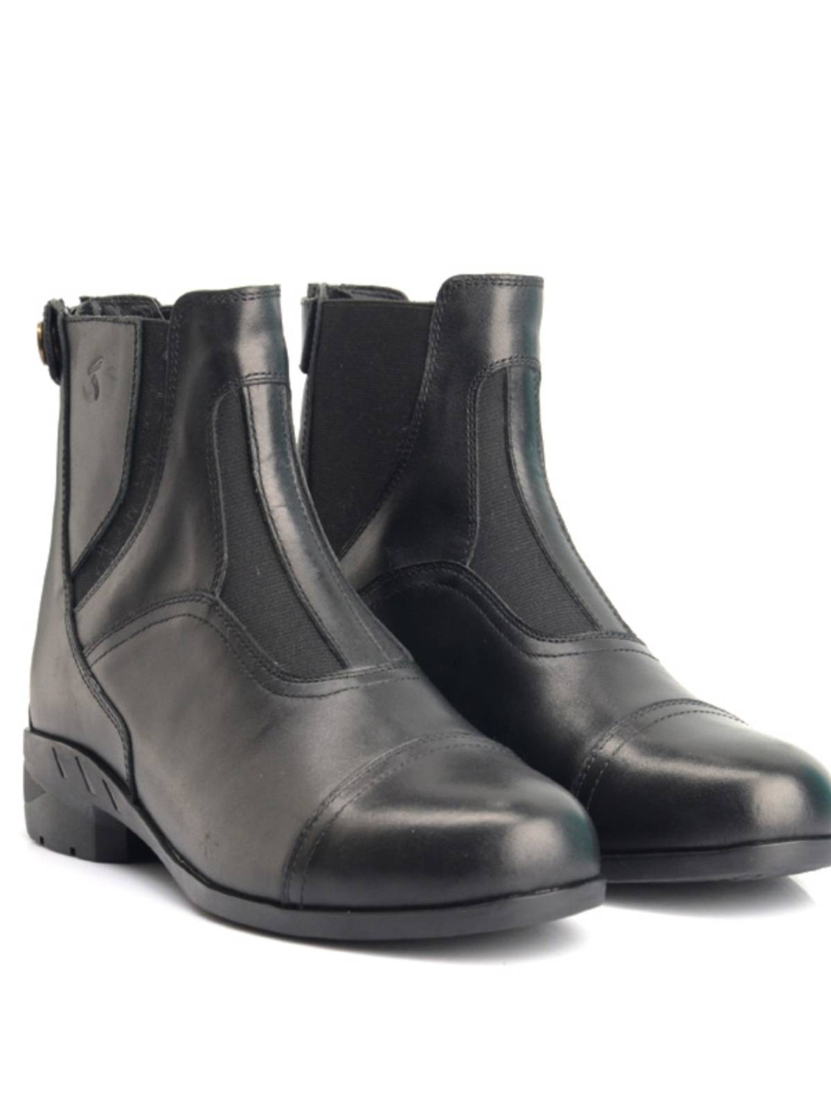 Short boots cowhide spring autumn equestrian competition training model horse riding equipment men's and women's professional knight equipment boots