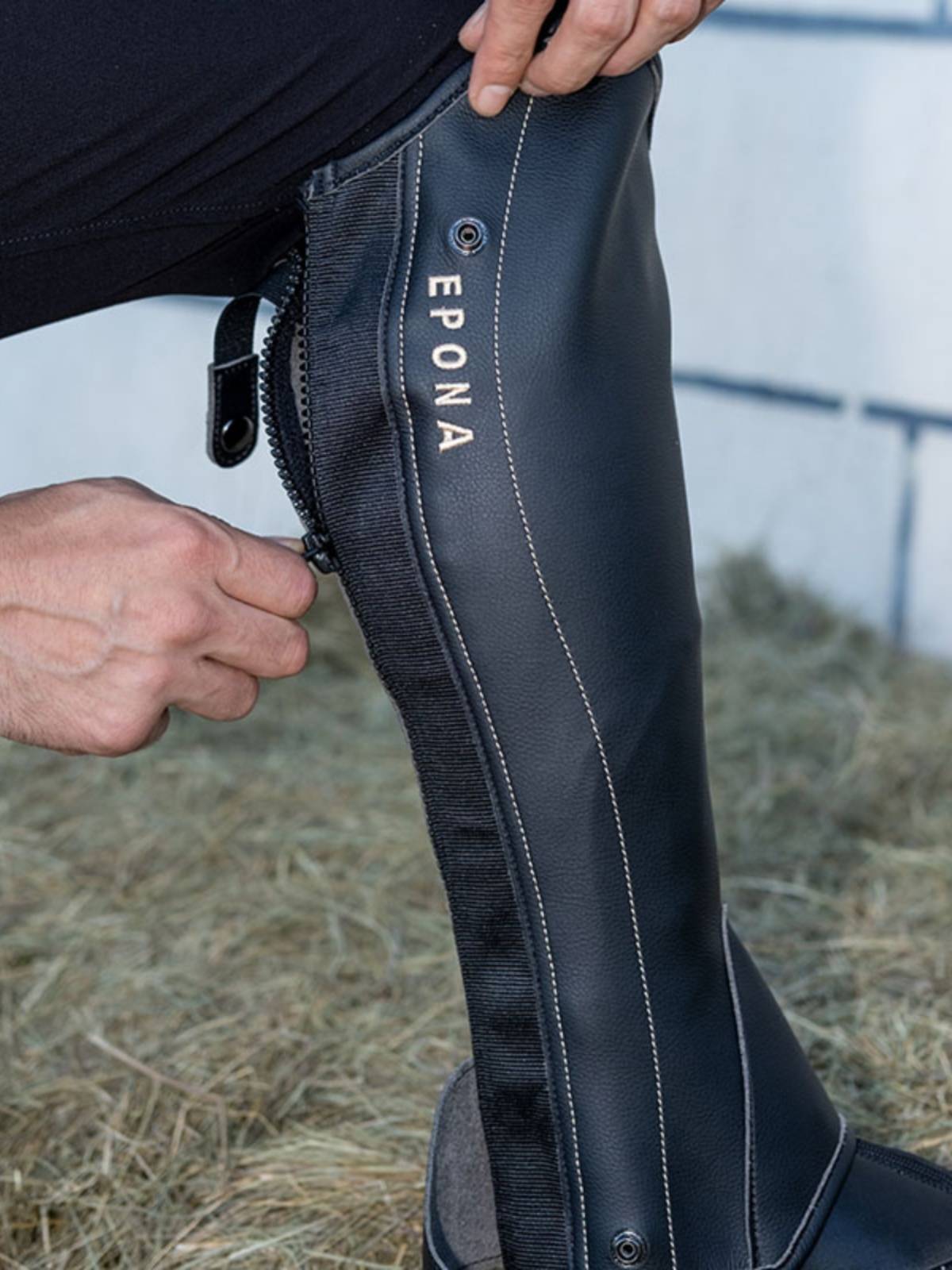 EPONA adult equestrian equipment simplicity leather equestrian legs, classic style horse riding sports protection knight equipment