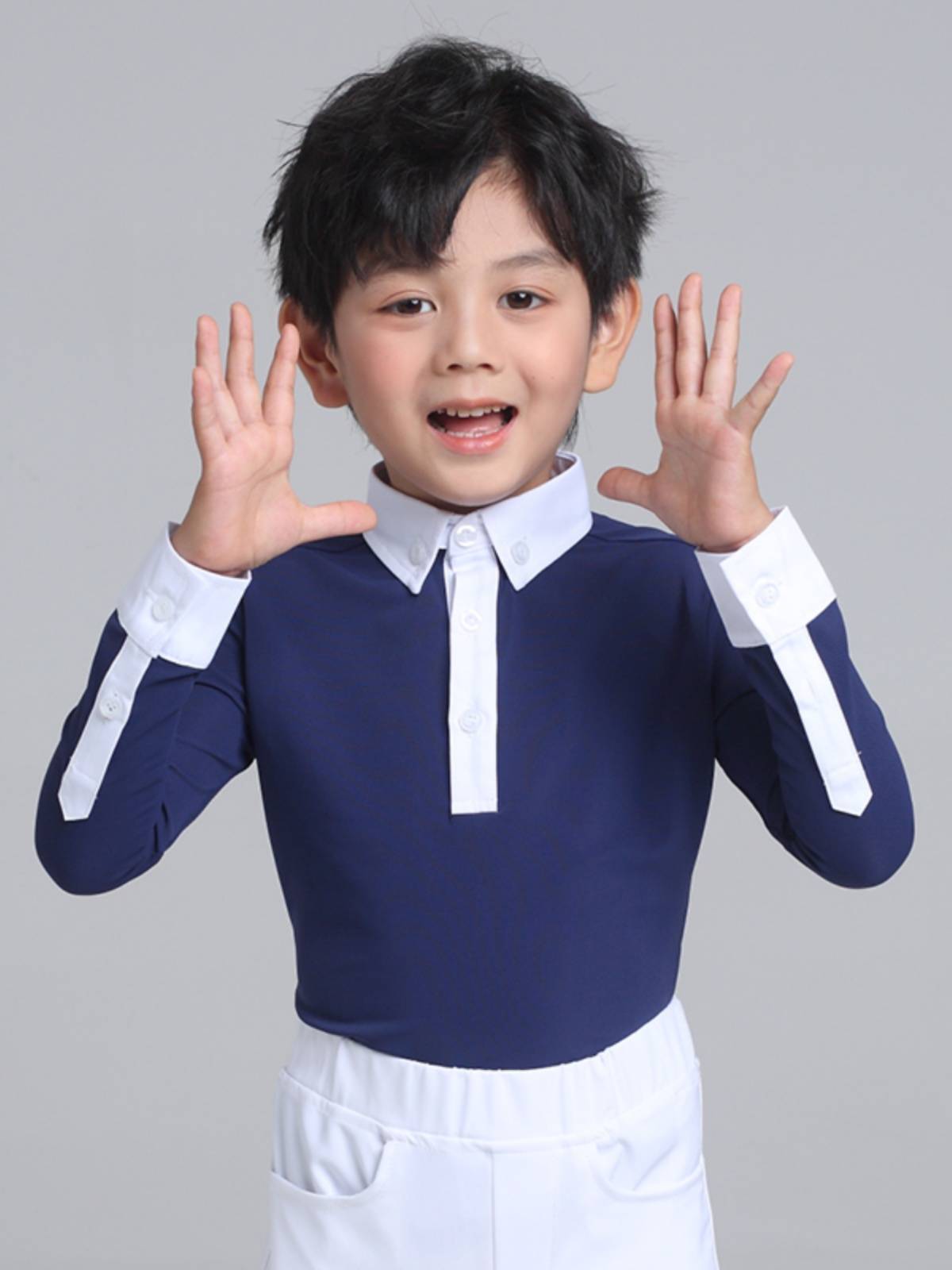 Children's Professional Equestrian sleeve T -shirts Summer horse riding sunscreen fast dry knights equipped with white boy sleeve shirt