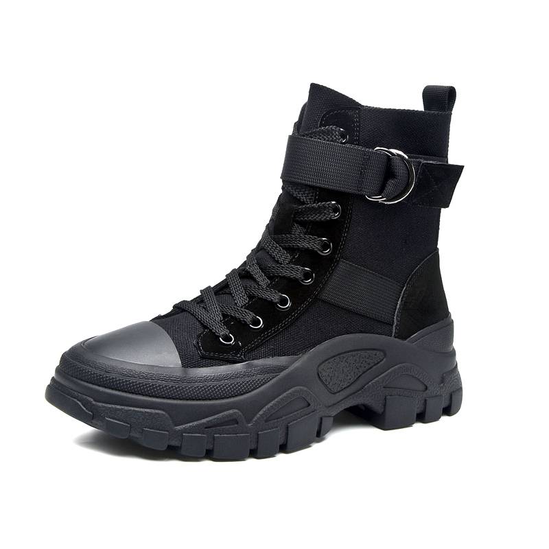 Retro summer motorcycle riding boots female Martin boots thick bottom locomotive feet to prevent falling four seasons to increase racing shoes