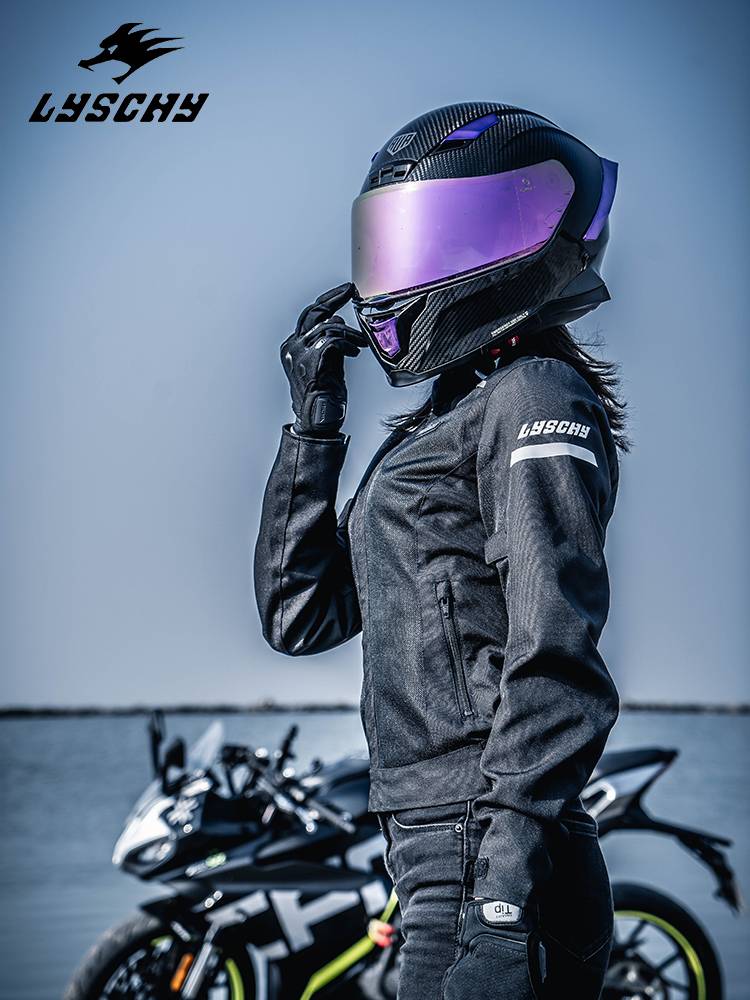 Lyschy thunder wings motorcycle riding service summer net eyes, men and women breathable motorcycle jacket commute racing uniforms large size