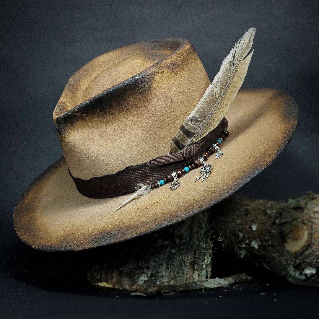 Fire burning hat burst wind and American retro jazz hat hats fashion burning wool woolen hat men and women universal personality