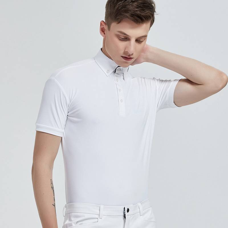 Summer professional equestrian competition T -shirt shirt men's horse riding equipment knight T -shirt fast dry breathable short -sleeved T -shirt