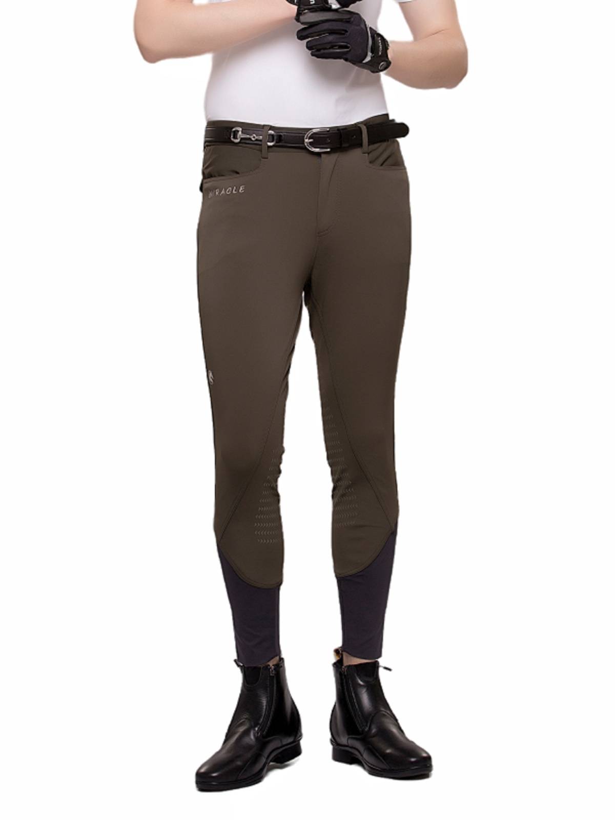 Professional equestrian horse pants men and women in spring, summer, autumn and winter, four seasons of non -slip all -off silicon gel, high -waisted white riding pants