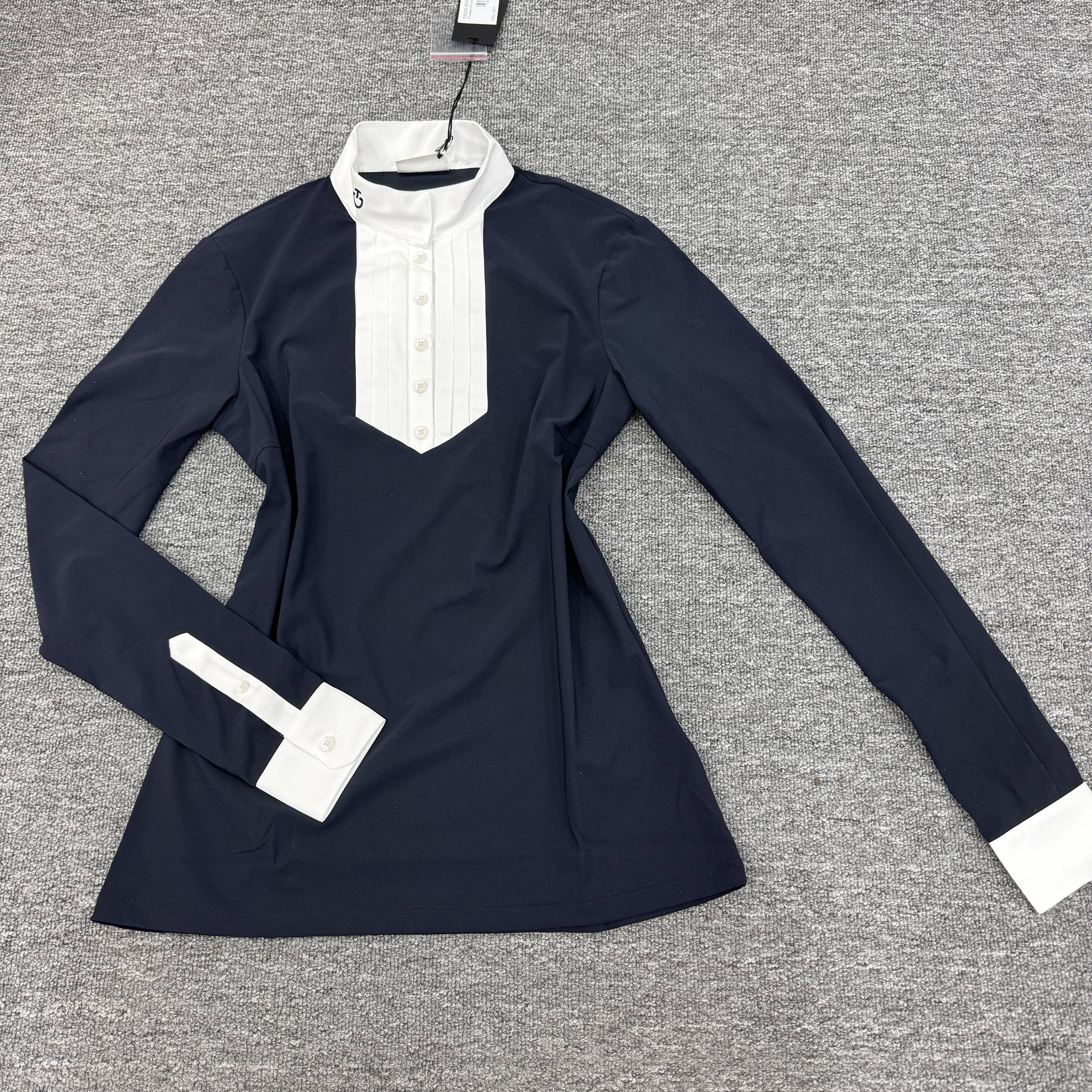 CT Summer Women's Equestrian long -sleeved T -shirt Speed Equestrian Equestrian Relief Stand -necked Shirt Riding Equipment