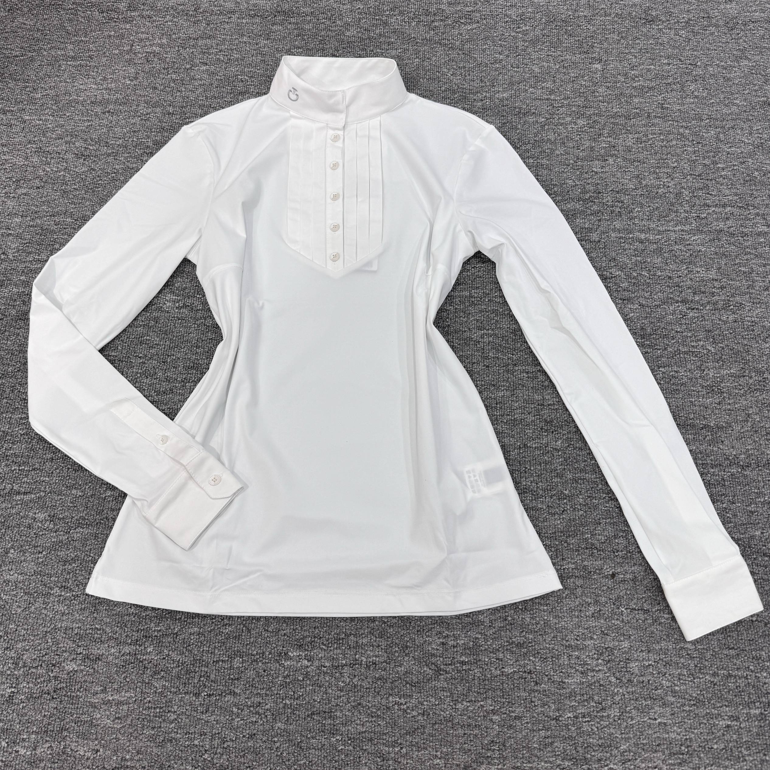 CT Summer Women's Equestrian long -sleeved T -shirt Speed Equestrian Equestrian Relief Stand -necked Shirt Riding Equipment