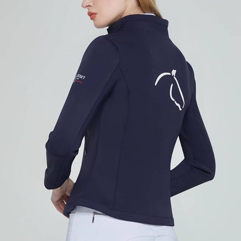 A horse-sweeting suit with a warm jacket for a child riding a long-sleeved adult horseman's jacket