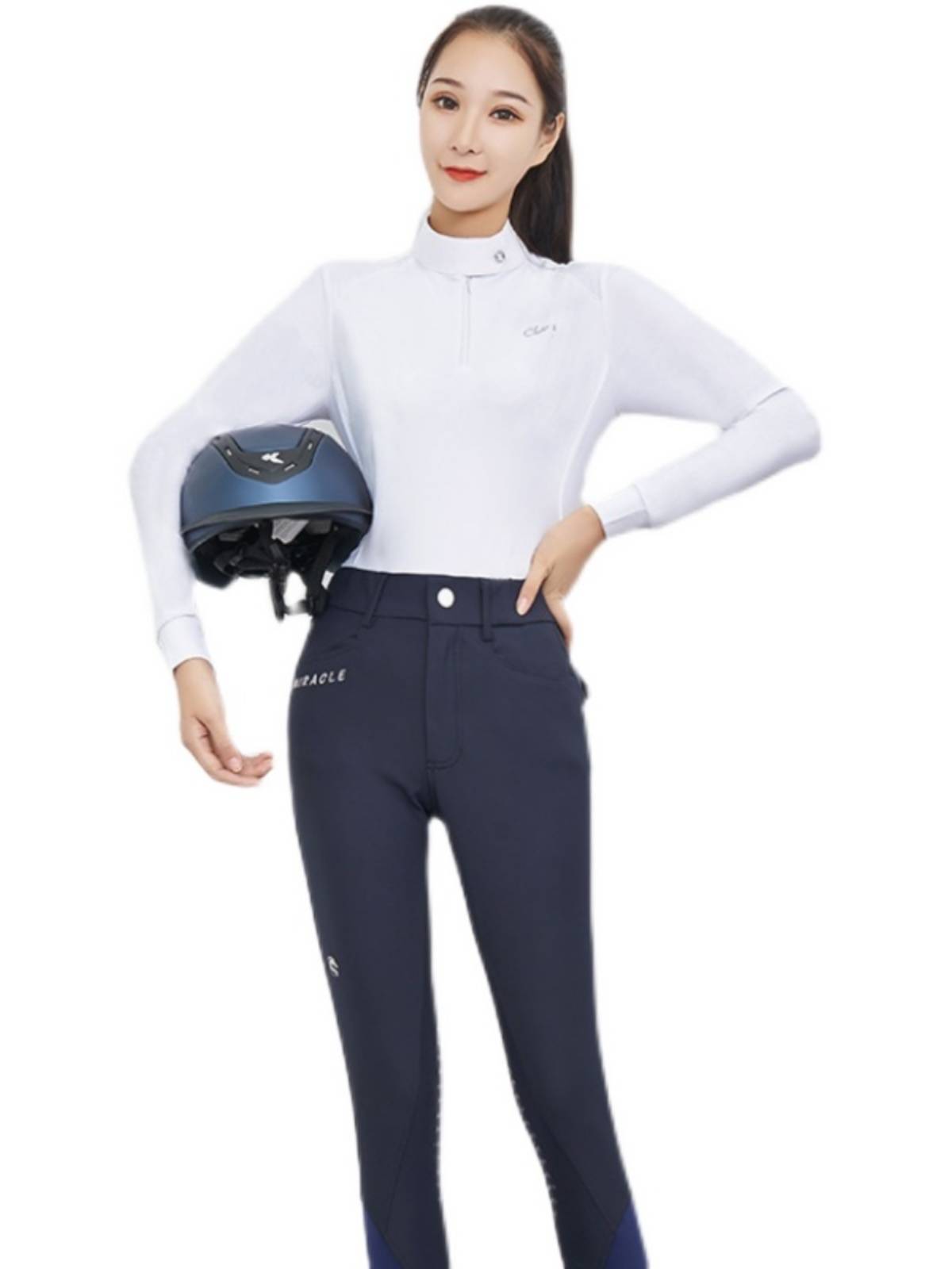 Four Seasons Equestrian sleeve T top High bullet -fitting training women's obstacle competition for knight clothing riding equipment