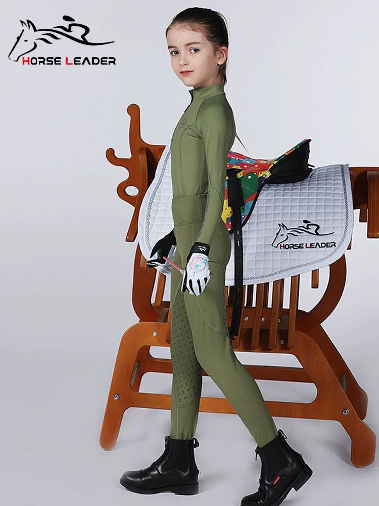 Spring and Autumn Four Seasons Children's Equestrian Set Female Equestrian Equestrian Equipment Cavaliers Training Silicone High Bomb Children's Set