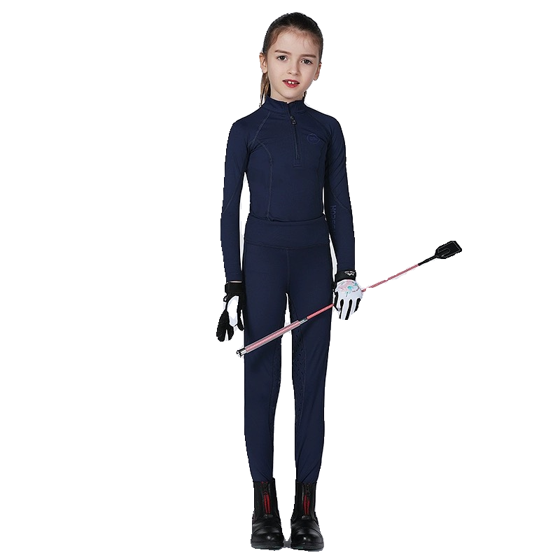 Spring and Autumn Four Seasons Children's Equestrian Set Female Equestrian Equestrian Equipment Cavaliers Training Silicone High Bomb Children's Set